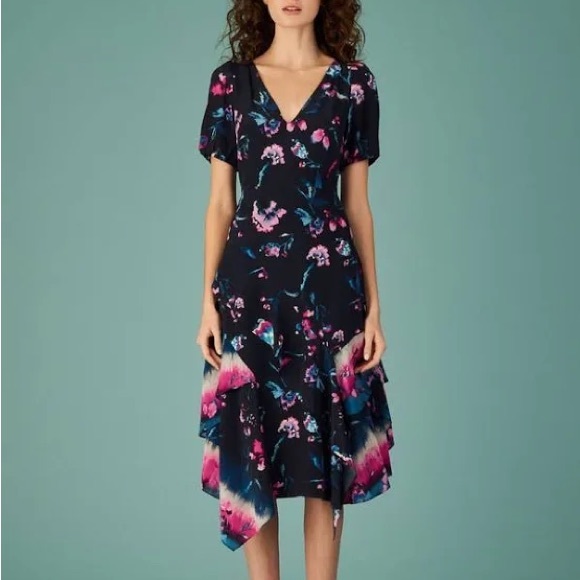 SILK TANYA TAYLOR ESTRELLA DRESS SIZE 4 - Picture 5 of 16